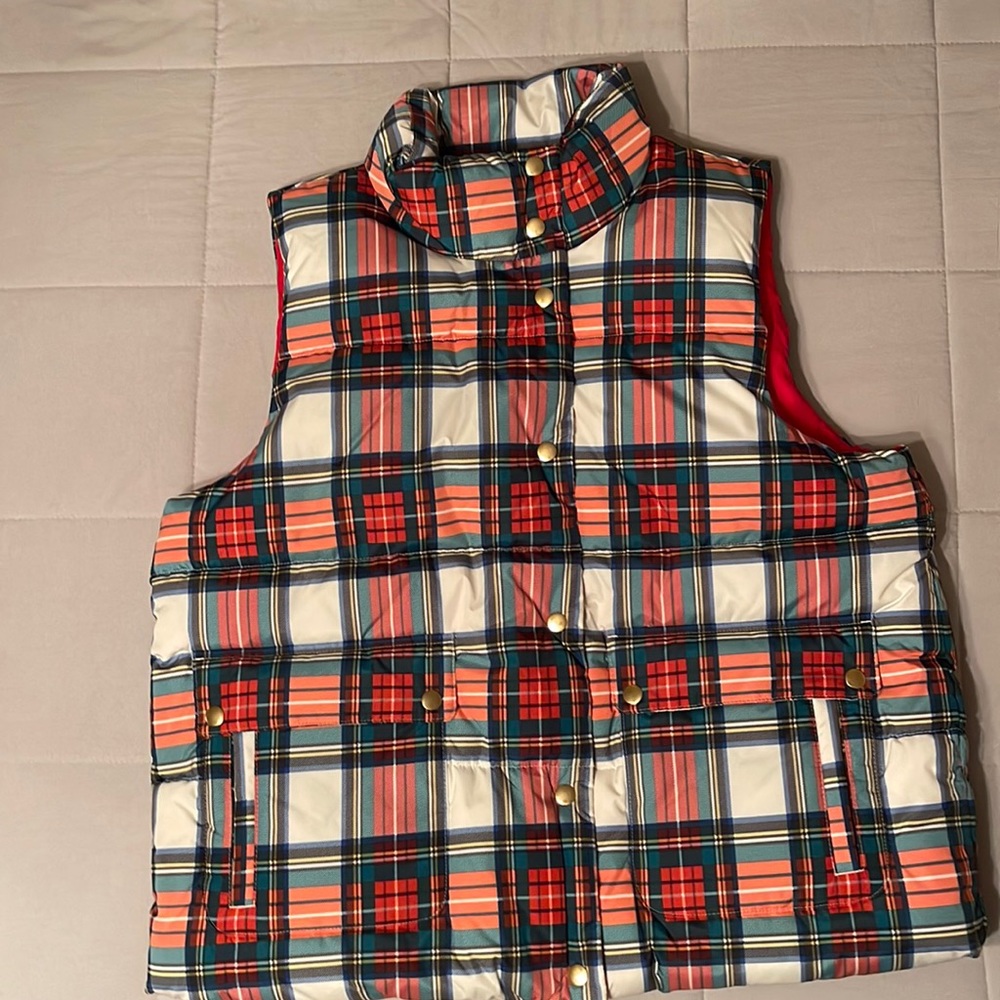 J. Crew Signature Puffer Vest - Stewart Tartan